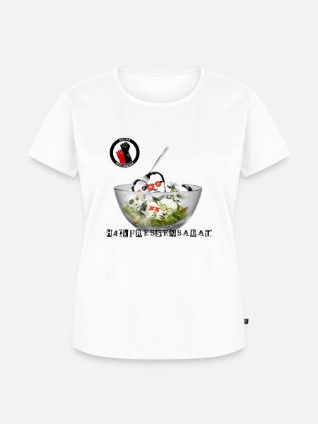 Hackfressensalat - Frauen Premium Bio T-Shirt - Weiß