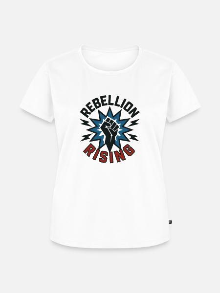 Rebellion Rising - Frauen Premium Bio T-Shirt - Weiß