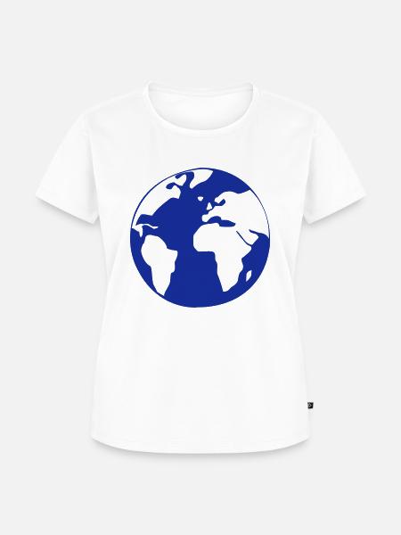 erdkugel, globus,world,earth - Frauen Premium Bio T-Shirt - Weiß