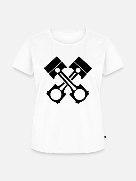 Kolben - Frauen Premium Bio T-Shirt - Weiß