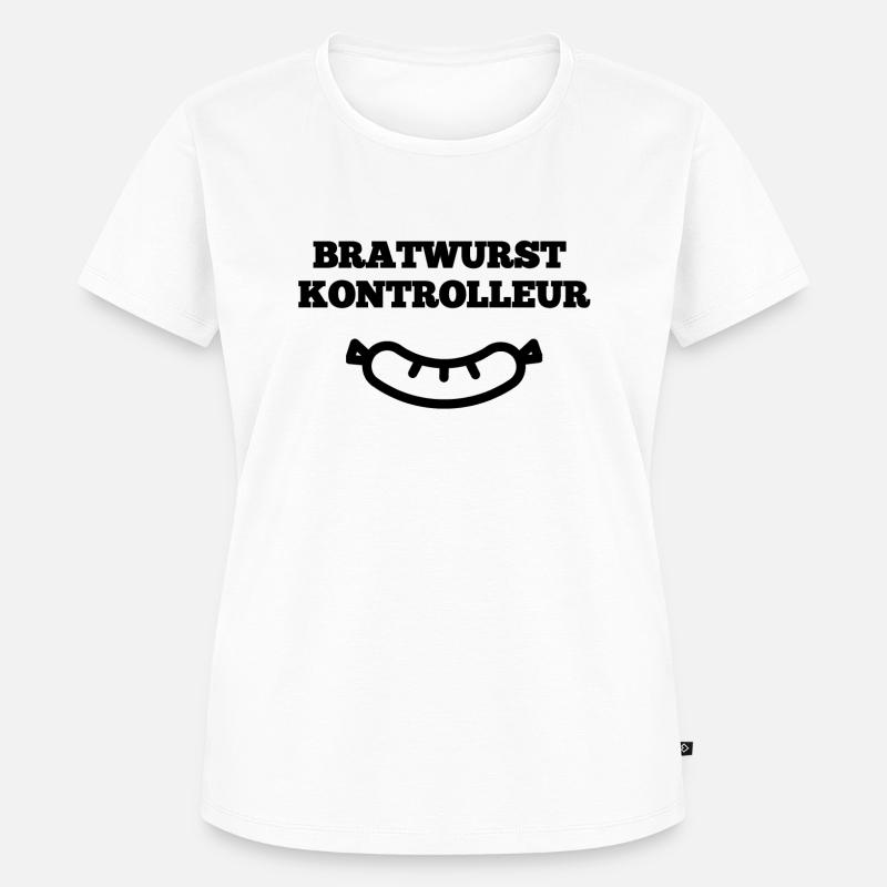 Bratwurst controller with bratwurst graphics - Women's Premium Organic T-shirt - white