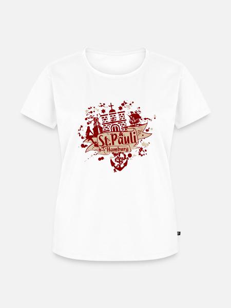 stpauli vector - Frauen Premium Bio T-Shirt - Weiß