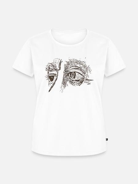 Face - Frauen Premium Bio T-Shirt - Weiß