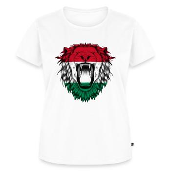 Hongrie - T-shirt Premium bio Femme - blanc - Devant - AI Model Female 172 dark (172cm)