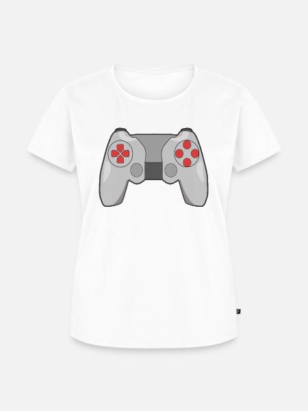 controller motiv - Frauen Premium Bio T-Shirt - Weiß