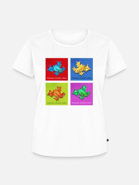 pfeilgiftfrosch - Frauen Premium Bio T-Shirt - Weiß
