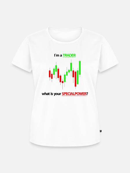Aktien Design - Frauen Premium Bio T-Shirt - Weiß