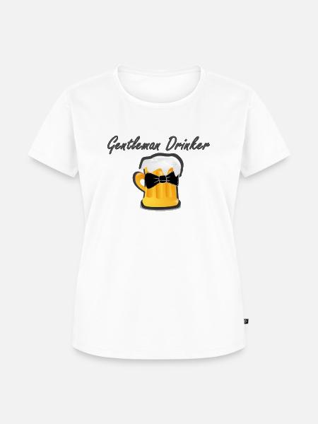 Gentleman Trinker - Frauen Premium Bio T-Shirt - Weiß