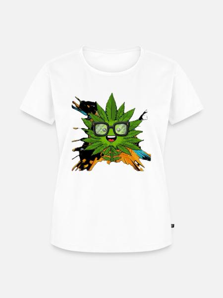 Nerdybud - Frauen Premium Bio T-Shirt - Weiß