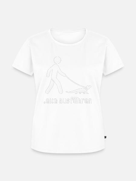 Programmierer Informatiker EXE Ausführen - Frauen Premium Bio T-Shirt - Weiß