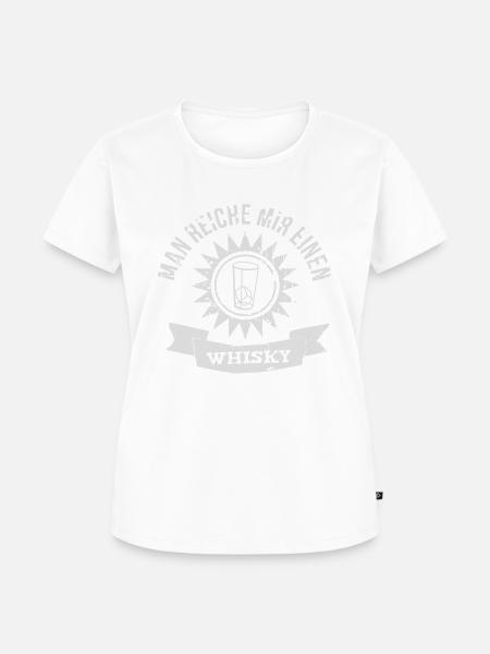 Man reiche mir einen Whisky - Frauen Premium Bio T-Shirt - Weiß
