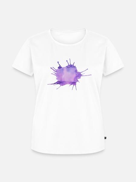 Farbklecks - Frauen Premium Bio T-Shirt - Weiß