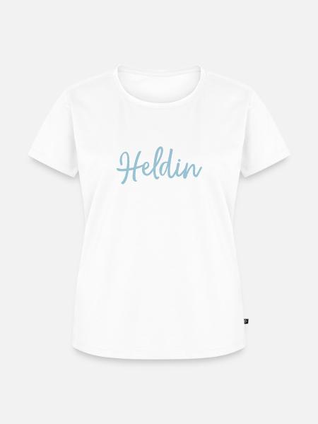 Pferdeheldin Pferd Reiten - Frauen Premium Bio T-Shirt - Weiß