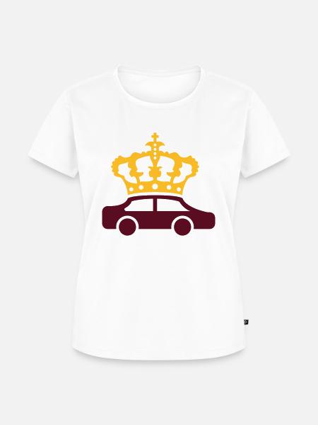 Krone Auto Logo - Frauen Premium Bio T-Shirt - Weiß