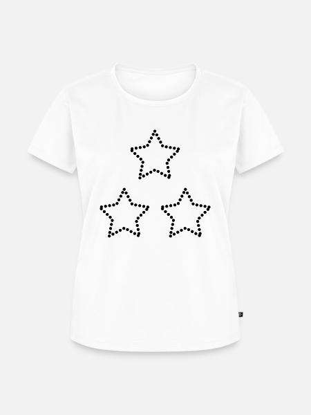 Sterne - Frauen Premium Bio T-Shirt - Weiß