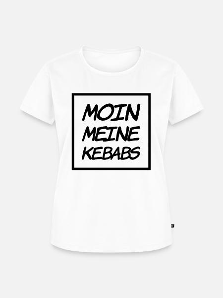 Moin meine Kebabs - Frauen Premium Bio T-Shirt - Weiß