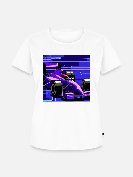 Formel Auto - Frauen Premium Bio T-Shirt - Weiß