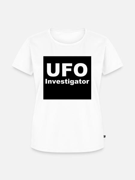 UFO Investigator - Frauen Premium Bio T-Shirt - Weiß