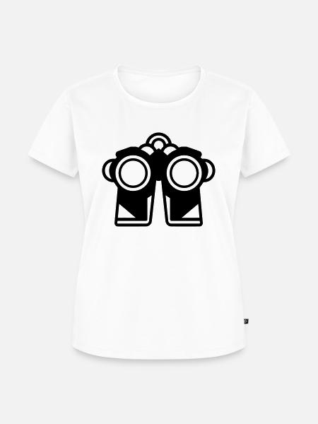 Fernglas - Frauen Premium Bio T-Shirt - Weiß