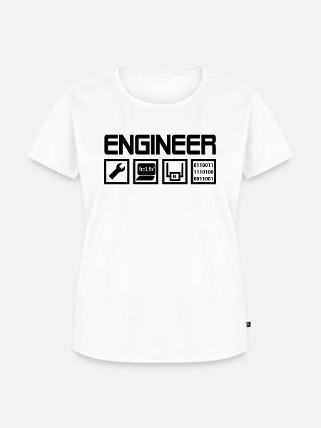 Engineer - Symbole - Frauen Premium Bio T-Shirt - Weiß