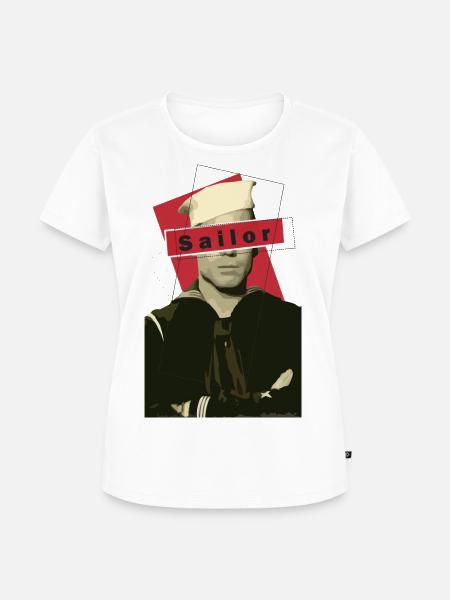 Sailor - Frauen Premium Bio T-Shirt - Weiß