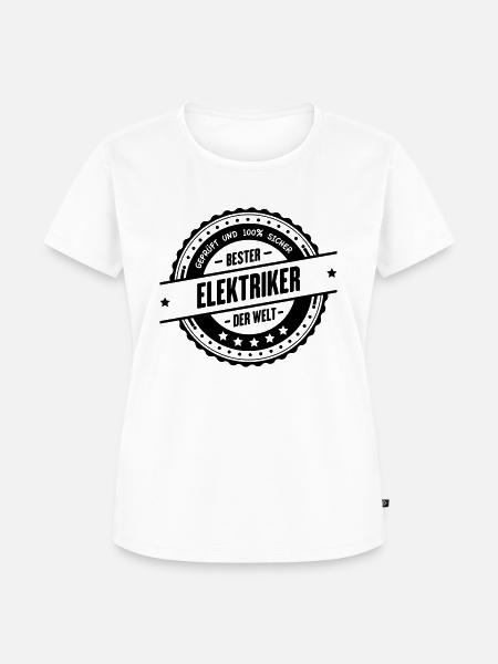 Bester Elektriker - Frauen Premium Bio T-Shirt - Weiß