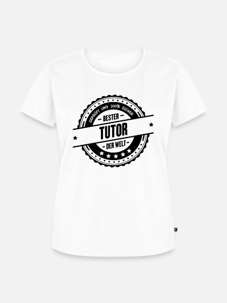 Bester Tutor - Frauen Premium Bio T-Shirt - Weiß