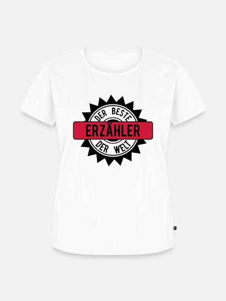 der beste erzaehler 2c - Frauen Premium Bio T-Shirt - Weiß