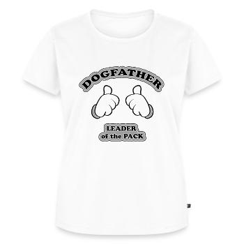 dogfather - leader of the pack - T-shirt Premium bio Femme - blanc - Devant - AI Model Female 172 dark (172cm)