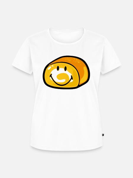 Smiley Bread - Frauen Premium Bio T-Shirt - Weiß