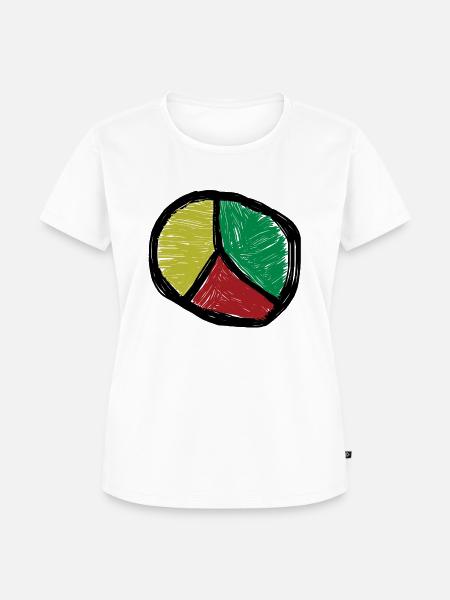Peace sign - Frauen Premium Bio T-Shirt - Weiß