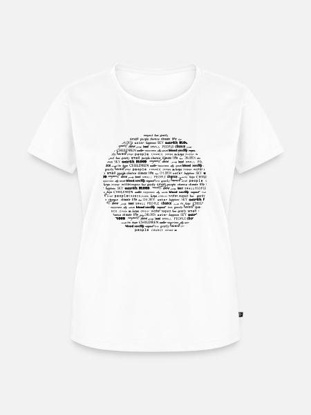 WORD GLOBE - Frauen Premium Bio T-Shirt - Weiß