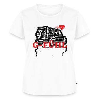 G Klasse / G-Fühl - Frauen Premium Bio T-Shirt - Weiß - Vorne - AI Model Female 172 dark (172cm)