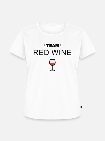 Team Rotwein - Frauen Premium Bio T-Shirt - Weiß