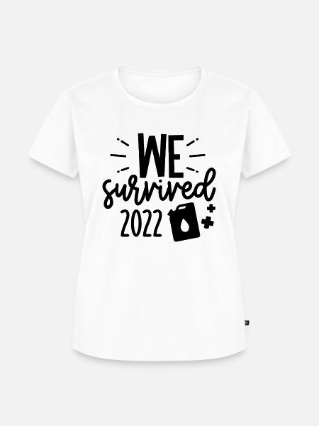 we survived 2022 - Frauen Premium Bio T-Shirt - Weiß