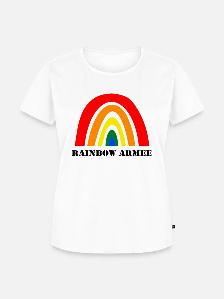 Rainbow Armee - Frauen Premium Bio T-Shirt - Weiß