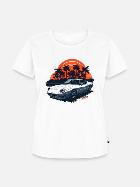 L.A. Car - Frauen Premium Bio T-Shirt - Weiß