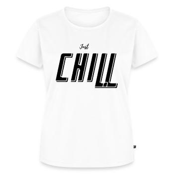 Chill - Frauen Premium Bio T-Shirt - Weiß - Vorne - AI Model Female 172 dark (172cm)