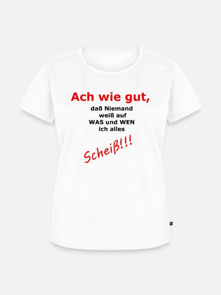 ach wie gut - Frauen Premium Bio T-Shirt - Weiß