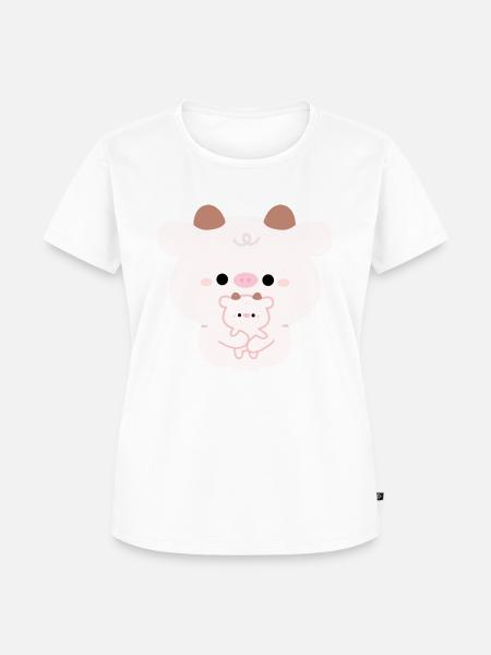 Kuh-Liebe - Frauen Premium Bio T-Shirt - Weiß