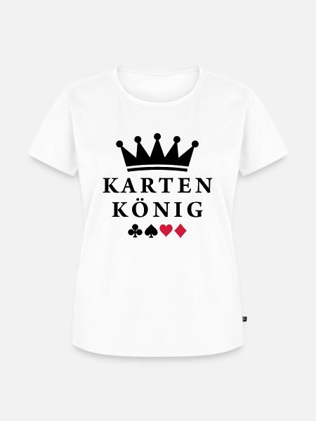 karten_koenig - Frauen Premium Bio T-Shirt - Weiß