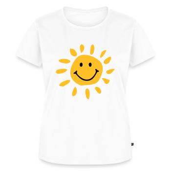Sonne - Frauen Premium Bio T-Shirt - Weiß - Vorne - AI Model Female 172 dark (172cm)