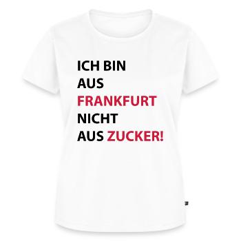 Ich bin aus Frankfurt #Stadtgeschenke - Frauen Premium Bio T-Shirt - Weiß - Vorne - AI Model Female 172 dark (172cm)