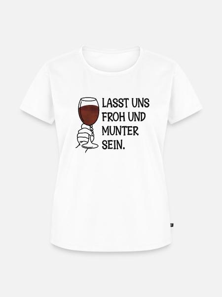 Weihnachten: Froh & Munter - Frauen Premium Bio T-Shirt - Weiß