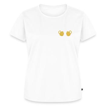 blockedName - Frauen Premium Bio T-Shirt - Weiß - Vorne - AI Model Female 172 dark (172cm)