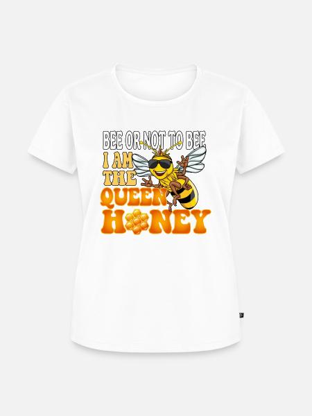 Beequeen - Frauen Premium Bio T-Shirt - Weiß