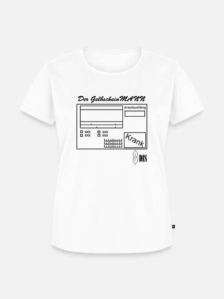 Der GelbscheinMANN - Frauen Premium Bio T-Shirt - Weiß
