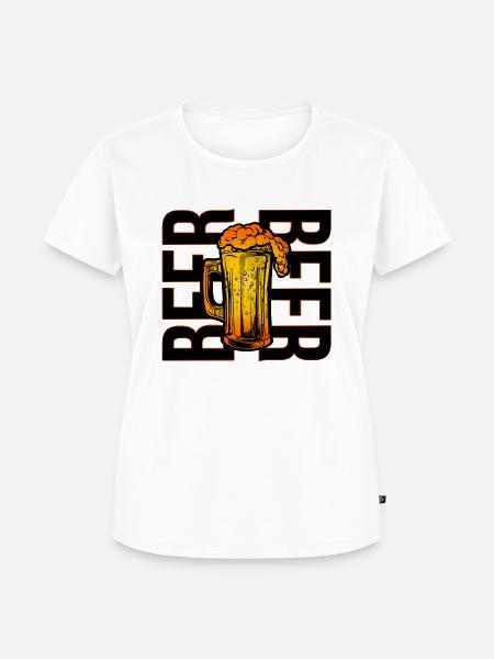 Bier Bier - Frauen Premium Bio T-Shirt - Weiß