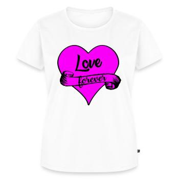 l’amour pour toujours - T-shirt Premium bio Femme - blanc - Devant - AI Model Female 172 dark (172cm)
