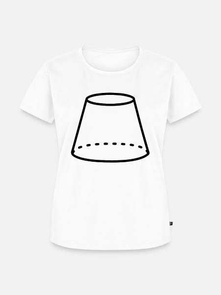 Mathematische Form des Stumpfes - Frauen Premium Bio T-Shirt - Weiß